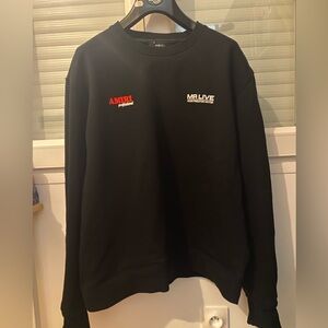 Like new Amiri Men's Black Drum Machine Crewneck Jumper sweater size XL